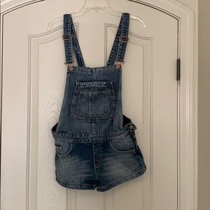 Zara denim overalls